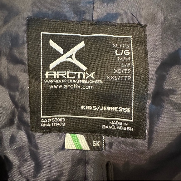 Arctix Kids Gray Insulated Bib Overalls Ski Snow Pants Youth Size L 5K winter - Picture 11 of 15